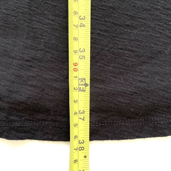 James Perse Women’s Double Layered Shift Dress Black Sleeveless Soft - Picture 7 of 12